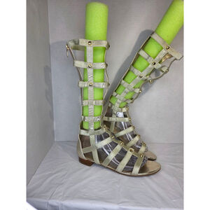 Marc Fisher Gold Gladiator Sandals Size women's 7.5